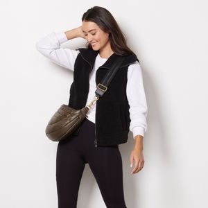VARLEY Aspen Gilet Fleece Vest - Black - size MEDIUM